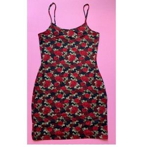 A CUTE ROSE DRESS SILK